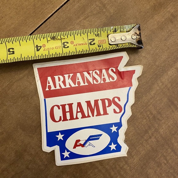 Arkansas Champs AFA American Football Association VTG Sticker - Picture 2 of 3